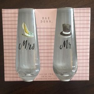 Rae Dunn stemless flutes